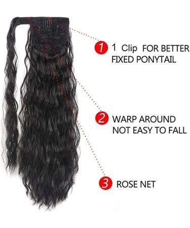 Ponytail Extension Ponytail Extensions for Women Long Curly Ponytail Natural hair extension Wrap on Clip Hair Blonde Black Horse Tail Synthetic Ponytail Hair Extension(Q19 16) 22INCHES Q19 16 - Buy Online on GoSupps.com