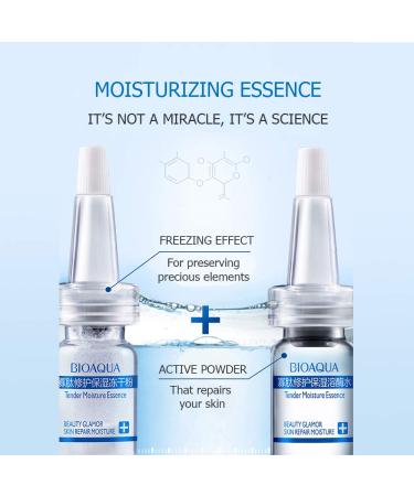 BIOAQUA Oligopeptide Moisturizing Essence Powder | Skin Repair Treatment | 3x200mg + 3x6ml - Shop Internationally - Buy Online on GoSupps.com