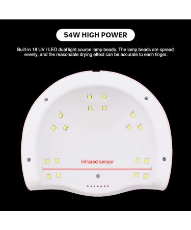 Nail Polish Dryer & Gel Curing Light with LCD Display | Intelligent Timing Nail Lamp for Salon Use | Top Nail Art Accessories - Buy Online on GoSupps.com