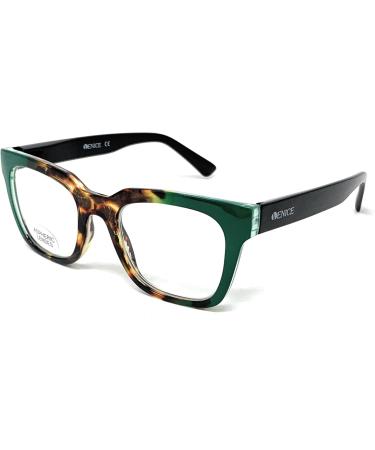 Venice MILLER Reading Glasses for Men & Women - Vintage Modern Style Diopters +1 to +3.5 (+2.50 Green Demi) | International Shipping Available - Buy Online on GoSupps.com