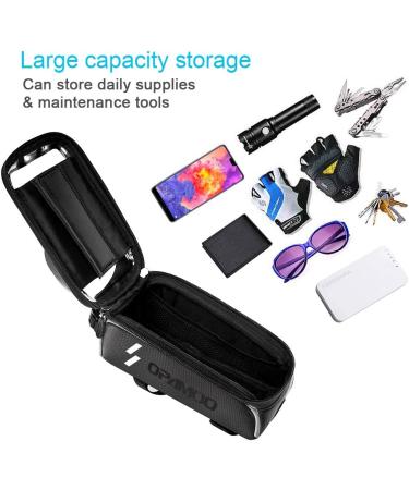 Waterproof Bike Phone Front Frame Bag for 6.5 iPhone - Cycling Phone Mount Pack - Buy Online on GoSupps.com