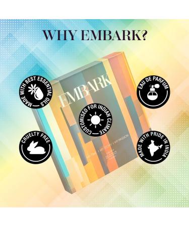 EMBARK Men Perfume Gift Set - 3 x 15ml | Diwali Gifting Idea | Luxury Fragrance for Men Combo - MY PASSION + MY TIME + MY STORY - Buy Online on GoSupps.com