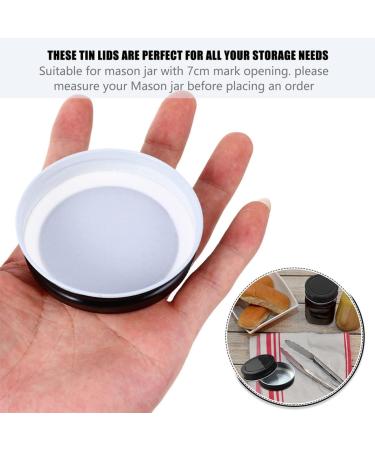 16pcs Mason Jar Lids Wide Mouth Canning Lid Cup Covers for Drinks Cup Lids Canning Jar Lids Lid for Mason Jars Bulk Jars Sealing Caps for Bottles Glass Jar Tinplate Solid - Buy Online on GoSupps.com