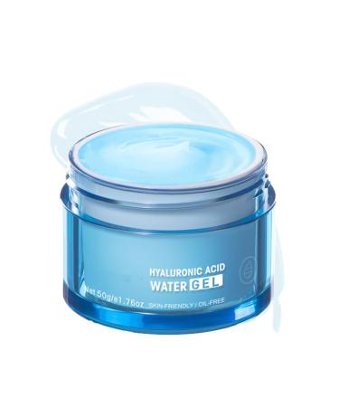 Hydrating Gel Face Cream - Moisturiser Face Women - Face Cream for Women - Sodium hyaluronate Ingredients - Moisturiser for Dry Skin - Light Texture and Easy Absorption