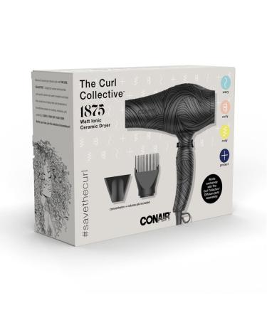 Conair Curl Collective 1875W Ionic Ceramic Hair Dryer - Nourish Natural Curls - Buy Online on GoSupps.com