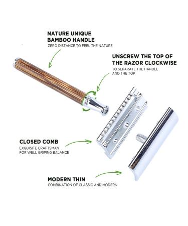 Long Handle Double Cutter Razor Planer | 5 Blades Hair Removal Razor for Men & Women | Eco-Friendly Recycling Box - Buy Online on GoSupps.com