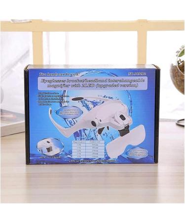 Headband Magnifier Head MountLighted Magnifying Glasses Headband Magnifier Glasses LED Magnifying Loupe Head Mount Magnifier 5 Lens Interchangeable for Reading Watch and Electronic Repair for Hobb - Buy Online on GoSupps.com