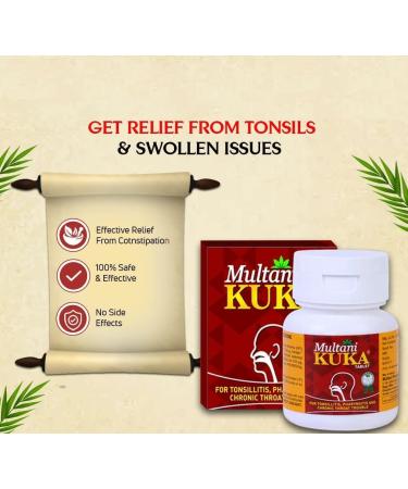 Harsha Kuka Tablet for Tonsillitis & Throat Troubles | 100% Natural & Ayurvedic | Relief from Tonsils & Swelling | 50 Tablets - Buy Online on GoSupps.com