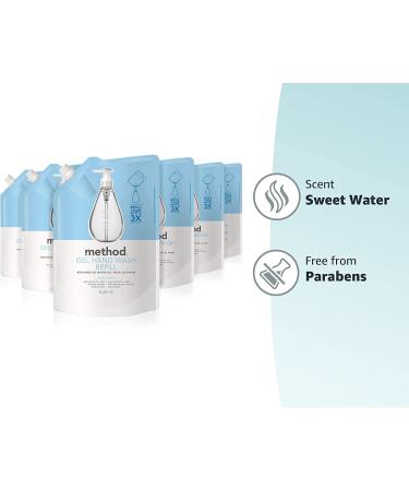Method Gel Hand Soap Refill Sweet Water 34 oz - 6 Pack - Buy Online on GoSupps.com