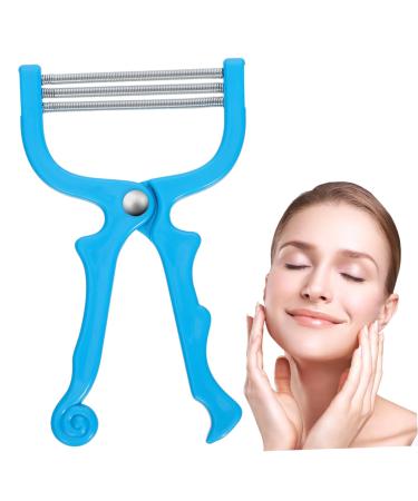 Homoyoyo pilateur Facial Manuel Ressort Bleu pour Visage Brosse D' pilation Portative L ger et Portable pour Femmes limination du Duvet sur Front Joues et Menton Usage Beaut