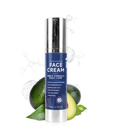 Yuemxixi Men's Face Cream - 50ml - 6-in-1 Daily Moisturizing Face Cream - For day and night use travel home men fathers husbands