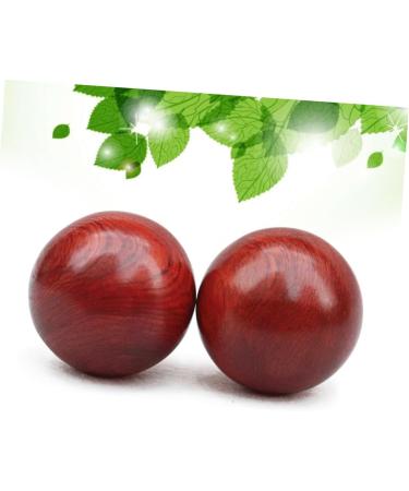 Buy TOVINANNA 2-Piece Hand Massage Roller - Rosewood Handball 6cm x 6cm Red | International Shipping Available - Buy Online on GoSupps.com