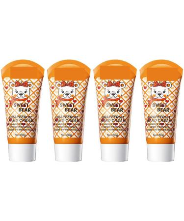 BakerMiche Hand Cream Set of 4 Deeply Nourishing and UltraMoisturizing Hand Cream for Dry Cracked Hands Daily Moisturizing Hand Cream Gift for Women and Girls Grapefruit - Buy Online on GoSupps.com