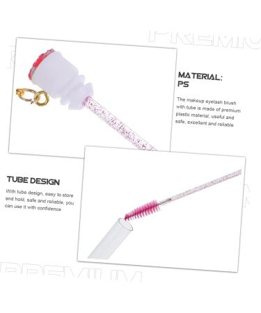 Beavorty 10 Pcs Keychain Mascara Brush Lash Mascara Empty Mascara Wand Eyelash Brush with Keyring and Tube - Buy Online on GoSupps.com