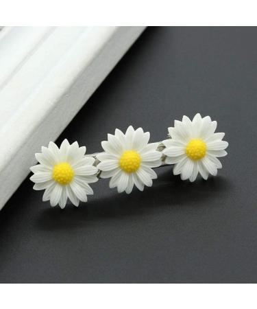 LOVEF 18 Pcs Daisy Hair Accessories Set - Bobby Pins, Barrettes, Hair Ties - Pastoral Style Floral Hair Clips & Elastic Bands - Buy Online on GoSupps.com