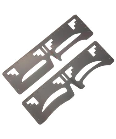 Hemoton 2pcs Eyebrow Ruler Brow Shaping Template Brow Shaping Ruler Brow Shaping Stencil Brow Template Brow Guide Ruler Eyebrow Stencil Eyebrow Makeup Tools Brow Makeup Supplies 20x4.8cm As Shown
