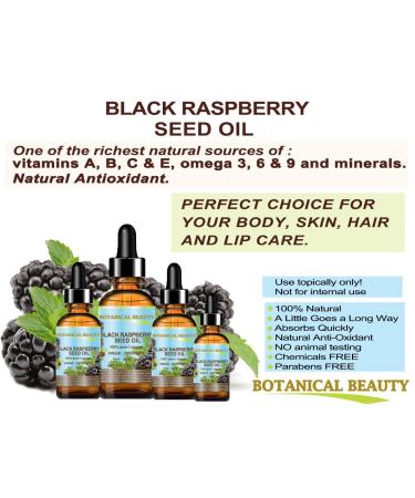100% Pure Black Raspberry Seed Oil 0.5 Fl.oz- 15 ml - Cold Pressed Carrier Oil for Skin, Hair, Lip, Nail Care - Rich in Antioxidants, Vitamin A & E - Buy Online on GoSupps.com