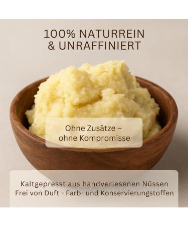 Nakobe Shea butter organic 250 g 100 pure and natural certified organic unrefined and coldpressed shea butter - Buy Online on GoSupps.com