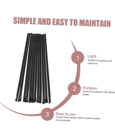 Didiseaon 12pcs Eyeliner Brush Eye Shadow Brush Brow Brush Eyeliner Brushes Eye Shadow for Makeup Miss Girl 14.5x0.7x0.5cm Black - Buy Online on GoSupps.com