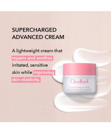 Collagen Advanced Cream 50ml - Vegan Firming & Hydrating Daily Cream for All Skin Types | Korean Skincare with 56% Vegan Collagen Elastin & Hyaluronic Acid - Paraben-Free - Buy Online on GoSupps.com