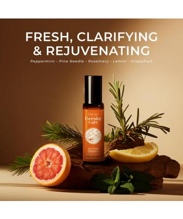 Deep Calm Oil & Active Energy Oil Roll On Set - Aromatherapy Grade Essential Oils Roll On Set - 2x0.34 fl oz - Gya Labs - Buy Online on GoSupps.com