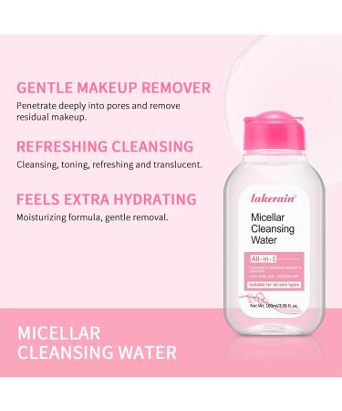 NICEFACE All-in-One Micellar Cleansing Water | Hydrating Facial Cleanser & Makeup Remover for Sensitive Skin | Vegan & Cruelty-Free | 100ml - International Shipping Available - Buy Online on GoSupps.com