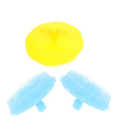 Fomiyes 6 pc shower brush Kamm headbrush head massage brush hair scalp scalp massage shampoo brush skin cleaning brush made of silicone deep tissue triggering point bathing brush