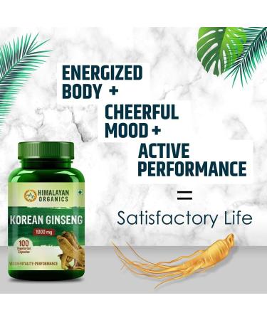 Korean Red Ginseng 1000mg for Men | Supports Brain Function Boosts Immunity Energy & Focus (100 Capsules) - Buy Online on GoSupps.com