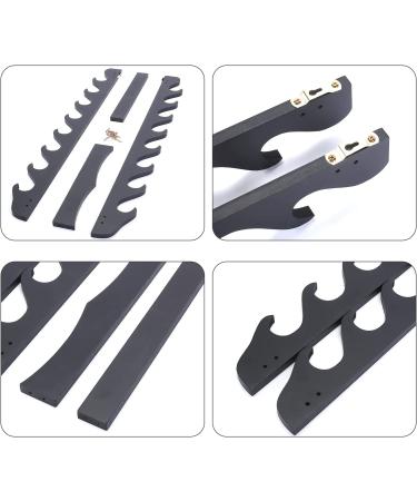 8-Tier Black Sword Holder Wall Display Rack for Samurai Katana Wakizashi Swords - Buy Online on GoSupps.com