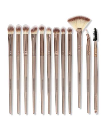 DFHBFG 12 Eye Makeup Brushes Set Soft Bristles Eye Shadow Brush Nose Shadow Detail Eye Liner Brush(E) 1 E