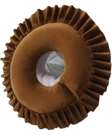 Face Cover Triple Functionality Comfortable Design Versatile Use Easy To Clean Polyester Fiber Material for Travel Home Portable Soft Face Down Pillowcase (Dark Dark Brown - Buy Online on GoSupps.com