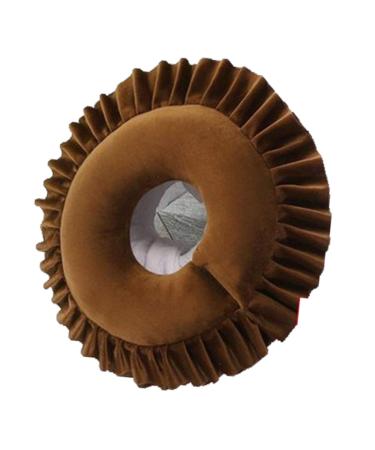 Face Cover Triple Functionality Comfortable Design Versatile Use Easy To Clean Polyester Fiber Material for Travel Home Portable Soft Face Down Pillowcase (Dark Dark Brown