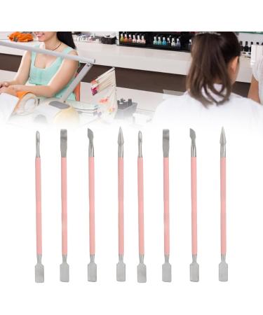 HUSHUI Cuticle Pusher Tool Kit 2 Set Dual Sided Nail Cuticle Cleaner Tool Stainless Steel Remove Nail Dirt Spoon for Manicure Pedicure - Buy Online on GoSupps.com