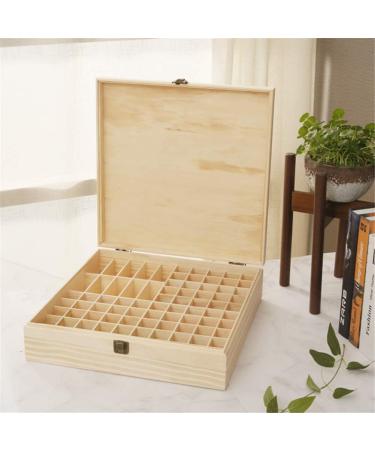 Songlela Essential Oils Wooden Box - 85 Holes Aromatherapy Organizer for Oils Nail Polish & Fragrance | Multifunctional Gift Storage - Buy Online on GoSupps.com