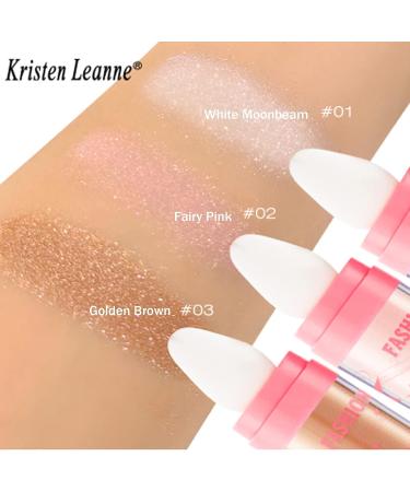 Polvo De Hadas Glitter Highlighter Stick - Long-Lasting Fairy Highlight Powder - Body and Face Glitter Makeup - White Moonbeam - Buy Online on GoSupps.com