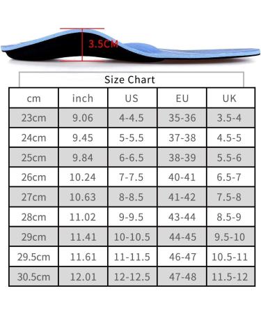 PCSSole Orthopedic Insoles for Work Sports & Comfort | Shoe Inserts for Flat Feet Plantar Fasciitis & Heel Pain - EU44-45 (29cm) - Unisex Blue - Buy Online on GoSupps.com