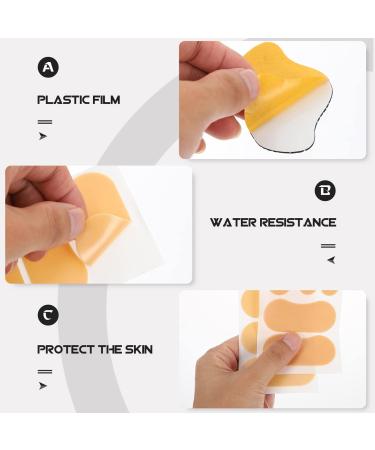 FRCOLOR 15pcs Anti-Wear Stickers - Cushion Feet Protectors Invisible Toe Grips Assorted Colors - Anti-Abrasion Pads for Durable Footwear - Buy Online on GoSupps.com