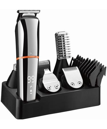 Pro Hair Clipper Hair Clippers for Men 'Professional Hair Cutting with LCD Display Cordless Quiet Hair Trimmers for Barbers and Stylists with 5 Guide Combs for Men and Women