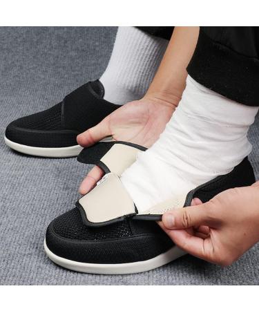 W&Le Men's Wide Width Air Cushion Walking Shoes - 12 Wide - Non-Slip Lightweight Sneakers for Diabetic Edema Plantar Fasciitis - Buy Online on GoSupps.com