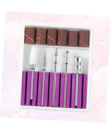 Ipetboom 1 Set Faux Nails Artificial Nails Herramientas Para U as Manicure Tool Esterilizador De Manicure Nail Drill Bits Electric Manicure Nail File Tungsten Steel Grinding Head Purple - Buy Online on GoSupps.com