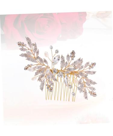 Didiseaon Rhinestone Hairpin Bridal Hair Clip Pearl Hair Clip Wedding Hair Clip Wedding Hair Comb Rhinestone for Hair Rhinestone Side Comb Hair Teasing Comb Bride Dress Hair up - Buy Online on GoSupps.com