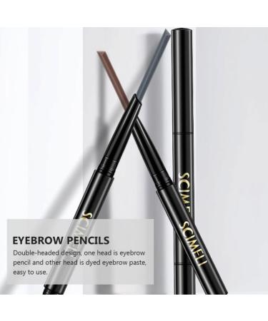 SOESFOUFU 2 1 Eyebrow Makeup Tools Thin Eyebrow Pencils Eyebrow Filler Lock Cylinder Wooden Door To Rotate 1 count (Pack of 1) Brown - Buy Online on GoSupps.com