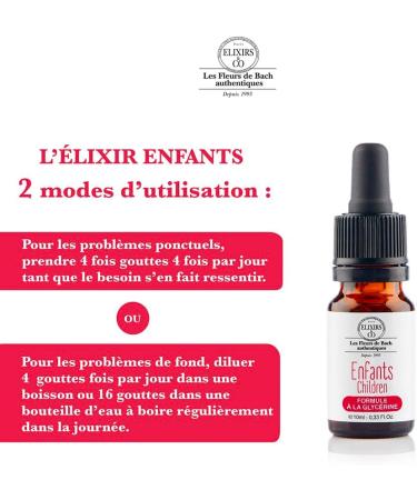 Elixirs & Co - Elixir Compos aux Fleurs de Bach sans alcoo - la gyc rine - Enfant - Les Fleurs de Bach - Bien tre - Bio - 100% Naturel - Made in France - 10ml - Buy Online on GoSupps.com