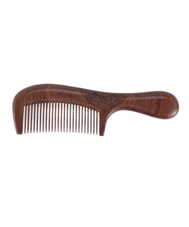 Unisex Sandalwood Comb Women Men House Antistatic Fine Tooth Comb Grips Hair Comb