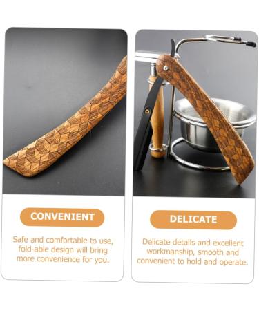 Magiclulu Manual Razor for Men | Portable Beard & Body Razor | Rosewood Design | Perfect Shave - Buy Online on GoSupps.com