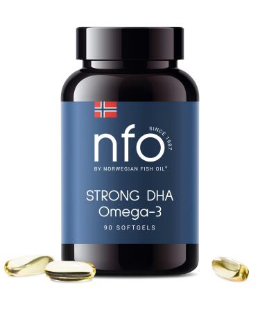 NFO Strong Dha Omega 3 90 capsules High -dose fish oil with high DHA concentration in the form of triglycerides with vitamin e natural complex made of freshly captured wild fish in Finland