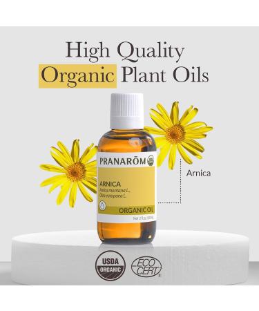 Pranarom USDA Certified Organic Arnica Virgin Plant Oil - 2 fl oz | Natural Massage Oil for Soothing Joints & Muscles - International Shipping - Buy Online on GoSupps.com