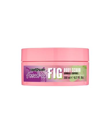 Soap & Glory Limited Edition Fresh as Fig Body Scrub - Gentle Exfoliating Scrub for Dry Skin Enriched with Shea Butter & Aloe Vera - Scented with Plump Fig and Sparkling Lemon Blossom (200 ml)