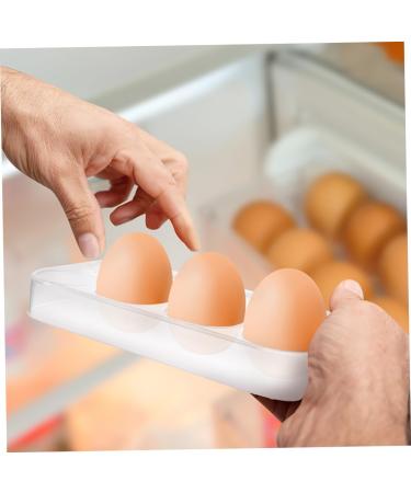 RORPOIR 2pcs Fridge Eggs Egg Holder Refrigerator Kitchen Egg Holder Egg Racks Egg Tray Storage Box No Cover - Buy Online on GoSupps.com