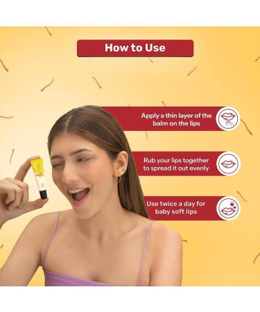 Vishopy EN Ghee Lip Balm with Honey & Vitamin E 24 hours hydration Soft lips Prevents Drying 8gm - Buy Online on GoSupps.com